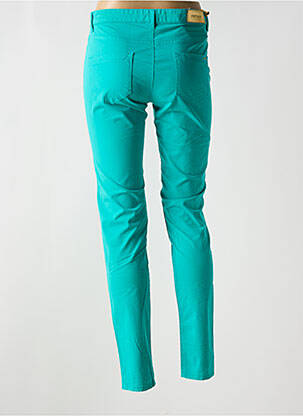 Pantalon slim tissage popeline taille normale bleu COUTURIST femme