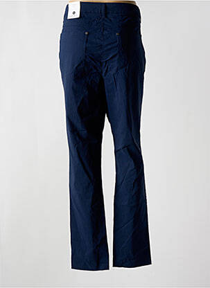 Pantalon slim tissage popeline taille normale bleu ZHENZI femme