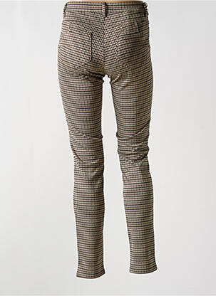 Pantalon slim taille haute taille haute beige COUTURIST femme