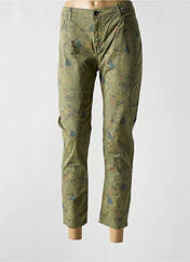Pantalon 7/8 vert MENSI COLLEZIONE pour femme seconde vue