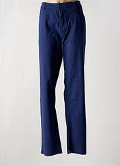 Pantalon droit bleu QUATRE VINGT JOURS pour femme seconde vue