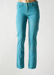 Pantalon slim bleu MENSI COLLEZIONE pour femme seconde vue