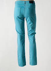 Pantalon slim bleu MENSI COLLEZIONE pour femme seconde vue