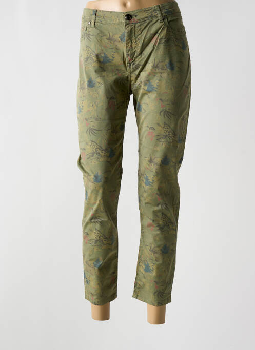 Pantalon 7/8 vert MENSI COLLEZIONE pour femme