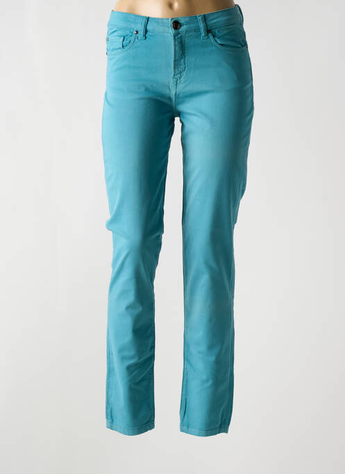 Pantalon slim bleu MENSI COLLEZIONE pour femme