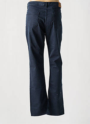 Pantalon droit stretch taille normale bleu MENSI COLLEZIONE femme