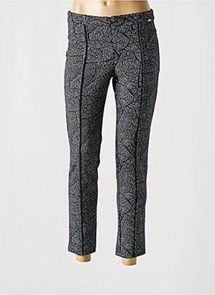 Pantalon 7/8 stretch taille normale noir MALOKA femme