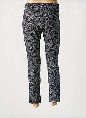 Pantalon 7/8 stretch taille normale noir MALOKA femme