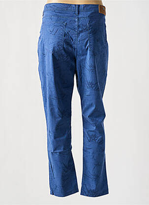 Pantalon 7/8 stretch bleu MENSI COLLEZIONE femme