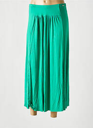 Jupe longue coupe évasée vert MALOKA femme