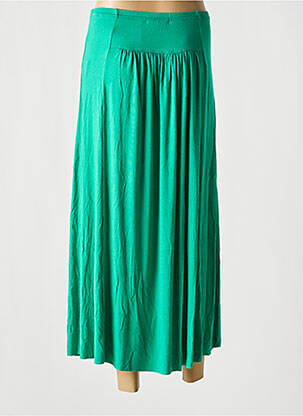Jupe longue coupe évasée vert MALOKA femme