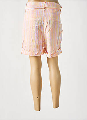 Short taille à pinces taille haute orange COUTURIST femme