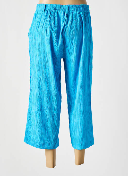 Pantacourt taille élastique taille normale bleu ZHENZI femme