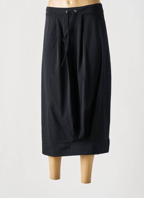 Jupe mi-longue noir MALOKA pour femme