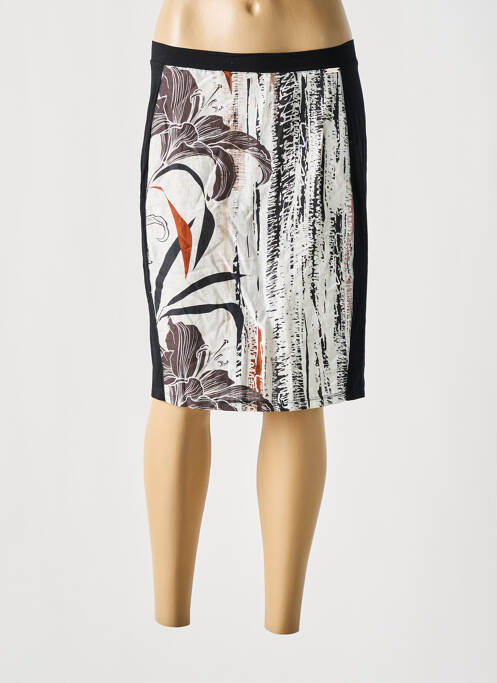 Jupe mi-longue noir MALOKA pour femme