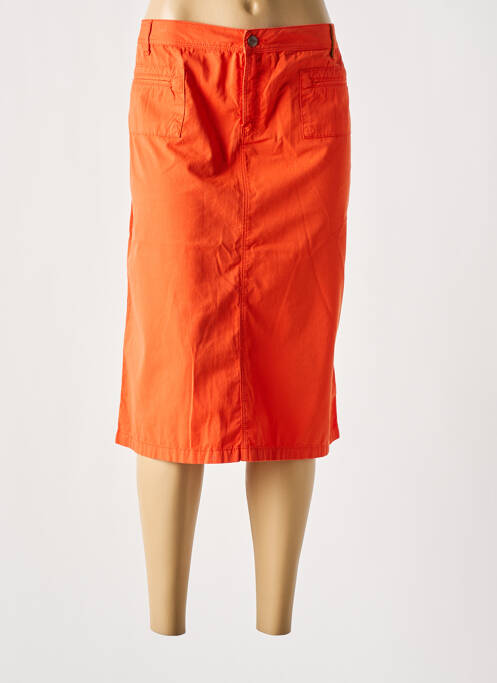 Jupe mi-longue orange COUTURIST pour femme