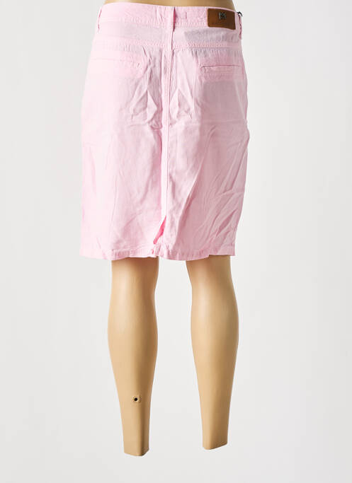 Jupe mi-longue rose MENSI COLLEZIONE pour femme