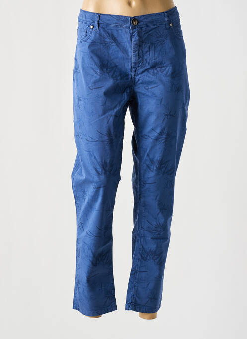 Pantalon 7/8 bleu MENSI COLLEZIONE pour femme