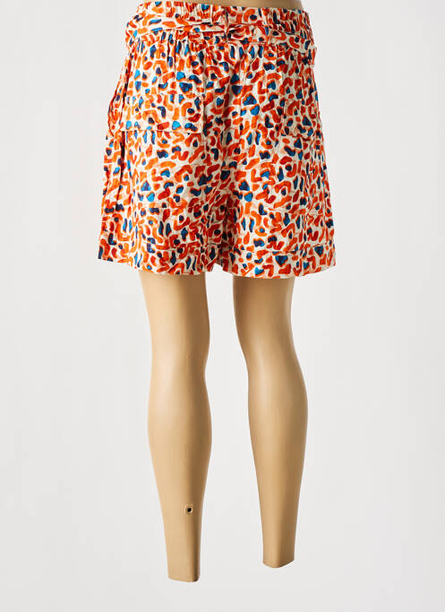 Short orange MD'M pour femme
