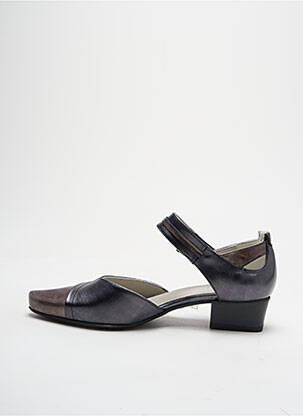 Sandales/nu pieds matière lisse talon plat jusqu'à 3cm gris DORKING femme