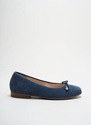 Ballerines bout rond talon plat jusqu'à 3cm bleu ARA femme