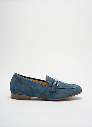 Mocassins nubuck talon plat jusqu'à 3cm bleu ARA femme