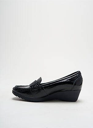 Mocassins effet froissé talon de 4 à 6cm noir ARA femme