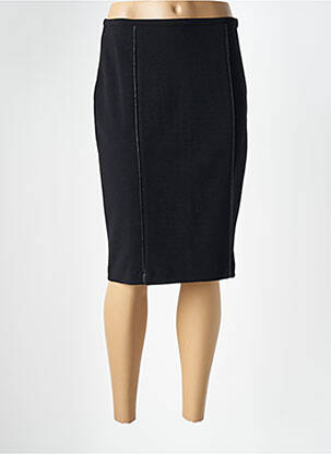 Jupe mi-longue stretch noir TELMAIL femme