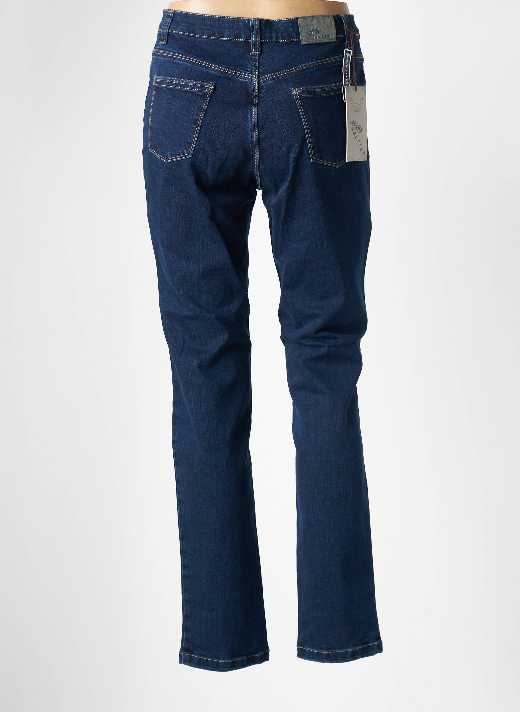 Jeans coupe slim taille haute taille haute bleu WALTRON femme