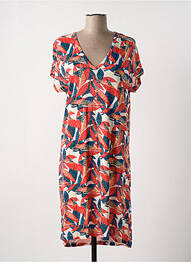 Robe mi-longue manches courtes manches courtes rouge ROSE POMME femme