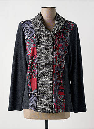 Veste casual coupe cintrée gris NAYAT femme