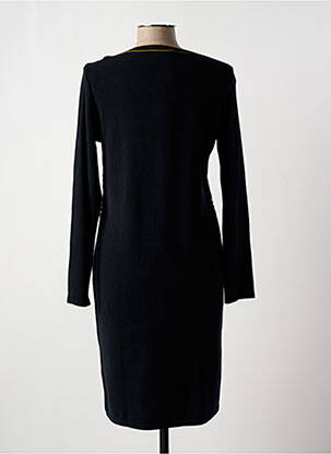 Robe pull coupe cintrée manches longues noir TELMAIL femme