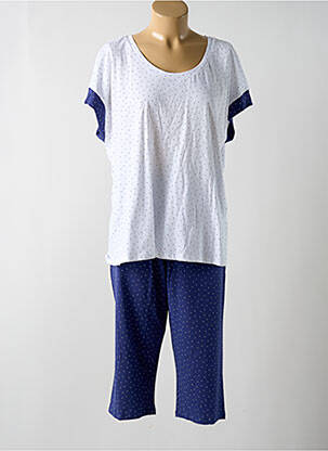 Pyjama manches courtes bleu BARANDI femme
