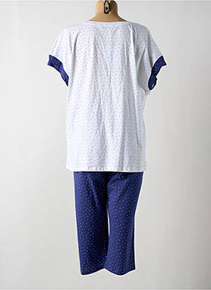 Pyjama manches courtes bleu BARANDI femme