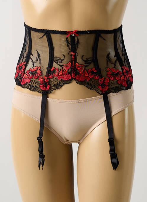 Guêpière/Porte-jarretelle noir AUBADE pour femme