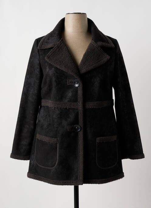 Manteau court noir TELMAIL pour femme