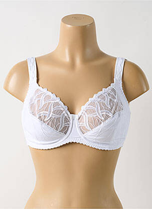 Soutien-gorge effet matière satinée haut soutien-gorge emboitant blanc LOUISA BRACQ femme