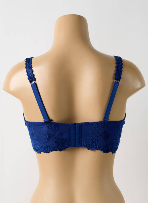 Soutien-gorge effet matière satinée haut soutien-gorge moulé bleu AUBADE femme