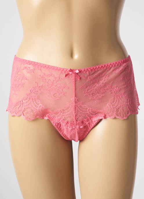 Shorty effet matière satinée rose AUBADE femme