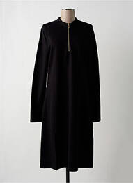 Robe mi-longue manches longues manches longues noir KOCCA femme