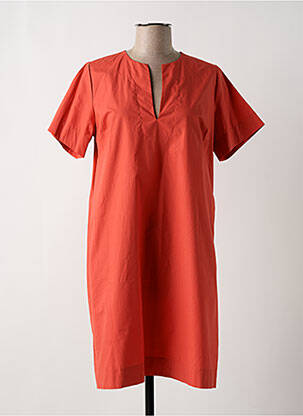 Robe courte manches courtes manches courtes orange LA FEE MARABOUTEE femme