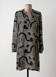 Robe courte manches longues manches longues noir LA FEE MARABOUTEE femme