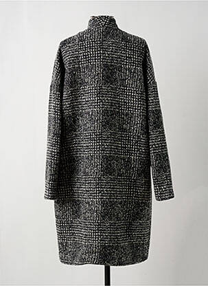 Manteau long coupe cintrée sans capuche noir LA FEE MARABOUTEE femme
