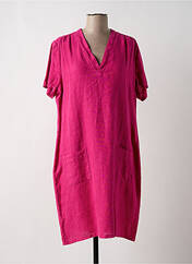 Robe mi-longue rose SIGNE NATURE pour femme seconde vue