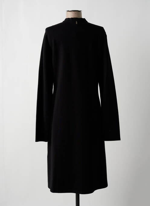 Robe mi-longue manches longues manches longues noir KOCCA femme