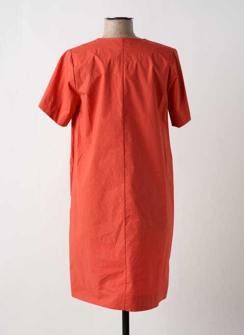 Robe courte manches courtes manches courtes orange LA FEE MARABOUTEE femme