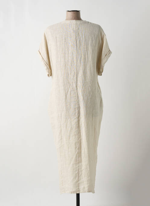 Robe mi-longue beige O'MER pour femme