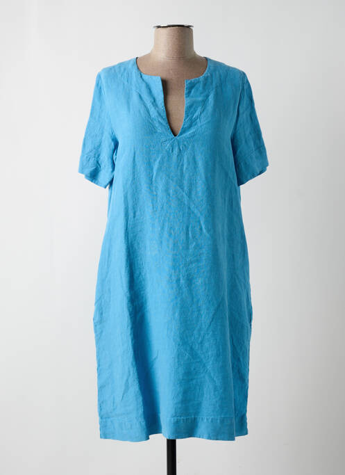 Robe mi-longue bleu LA FEE MARABOUTEE pour femme