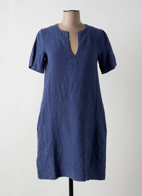 Robe mi-longue bleu fonce LA FEE MARABOUTEE pour femme