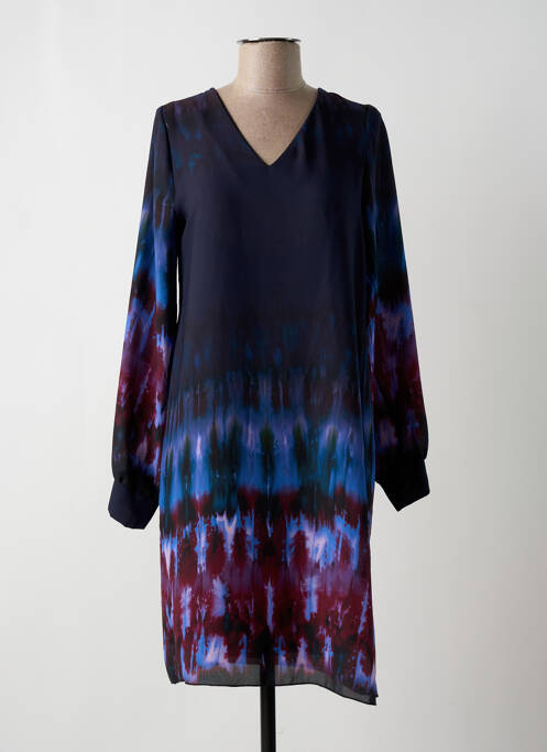 Robe mi-longue bleu LA FEE MARABOUTEE pour femme